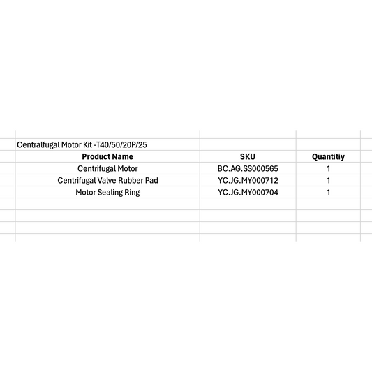 Centrifugal Motor Kit